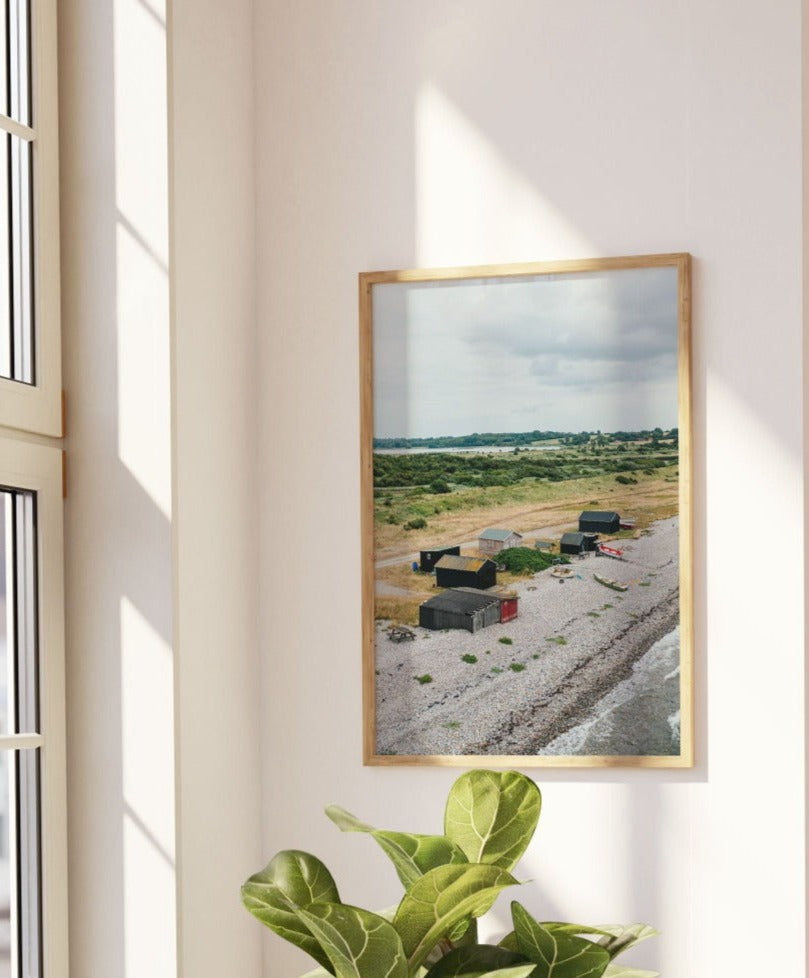 vitsø fiskerhytter ærø plakat til hjemmet